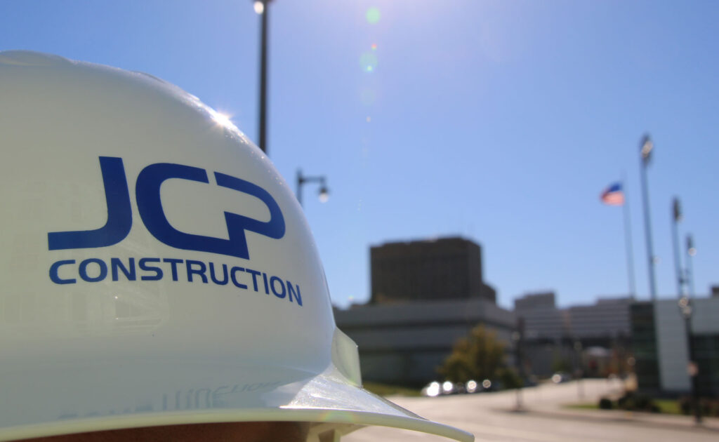 JCP Construction hard hat