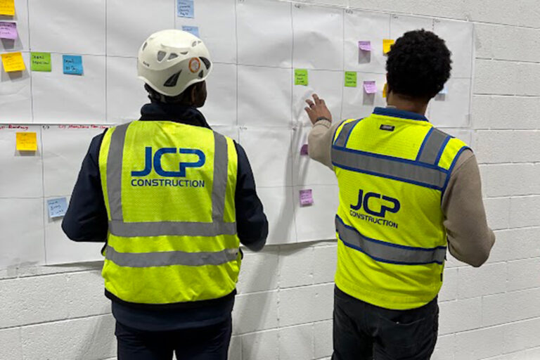 JCP employees planning a project