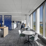 Komatsu corporate office spaces and desks