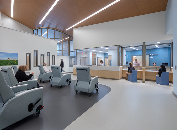 Milwaukee County Mental Health Emergency Center lobby area