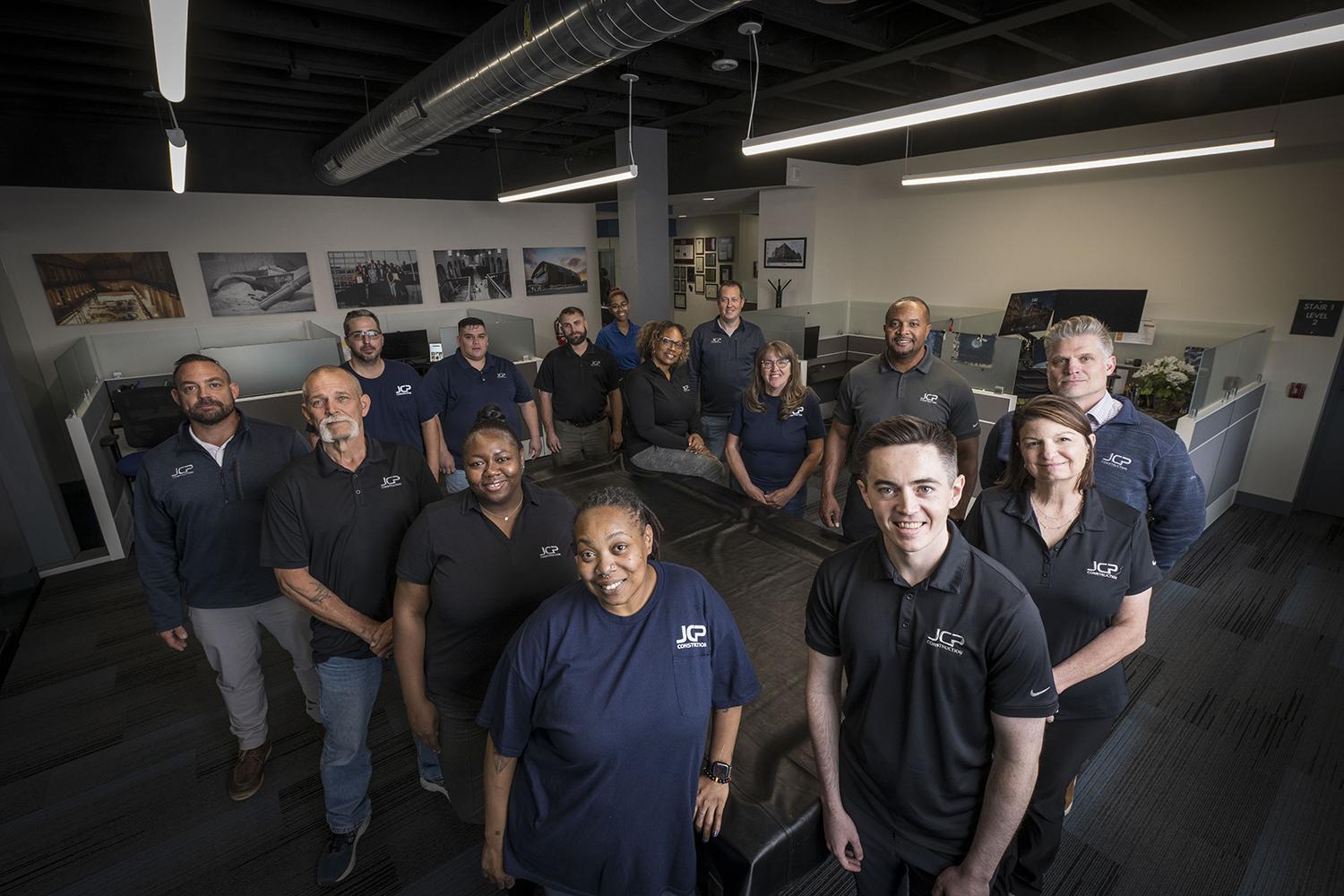 picture of the JCP team in the office
