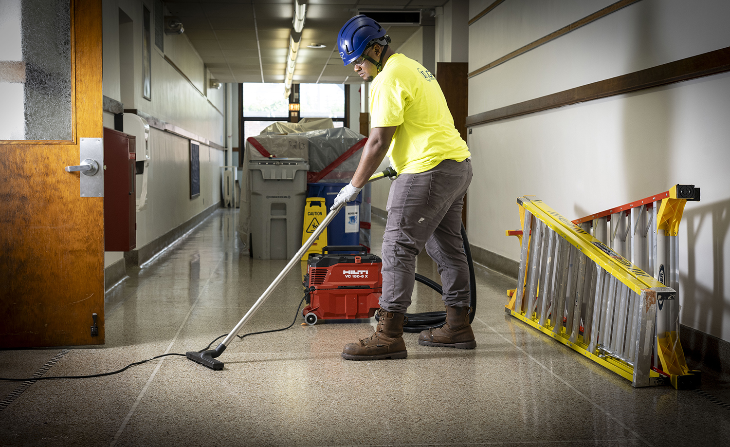 man cleaning - lead remediation at MPS