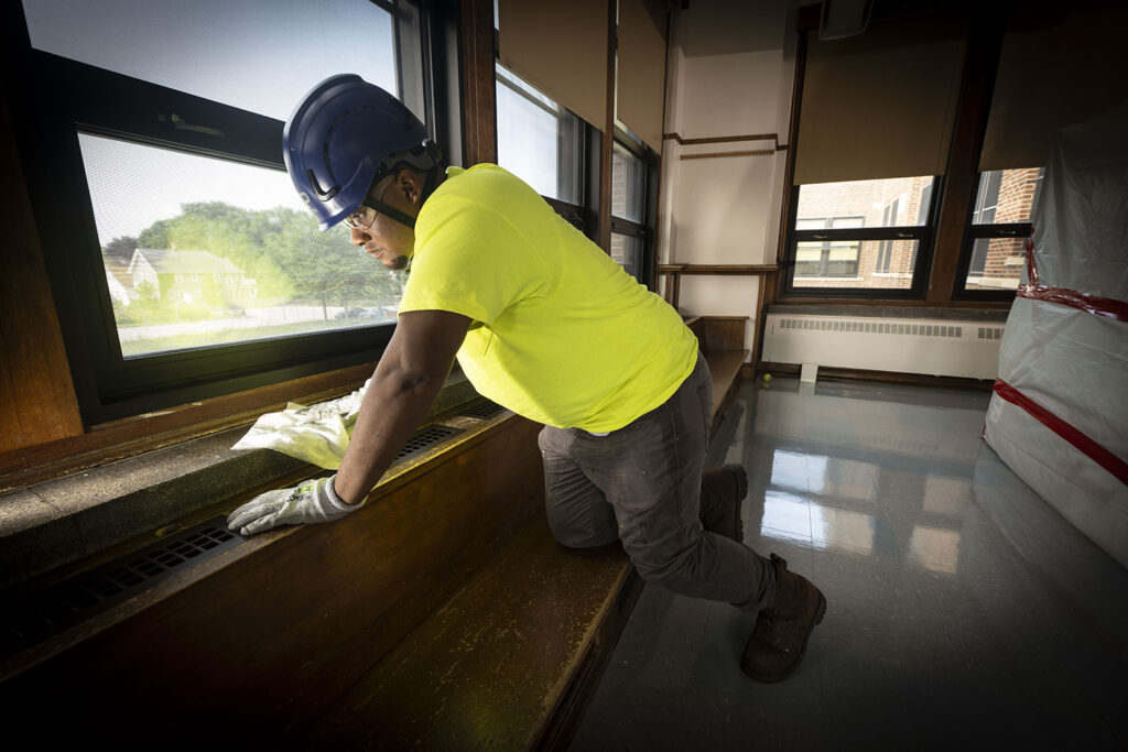 JCP employee working on a high stakes construction project