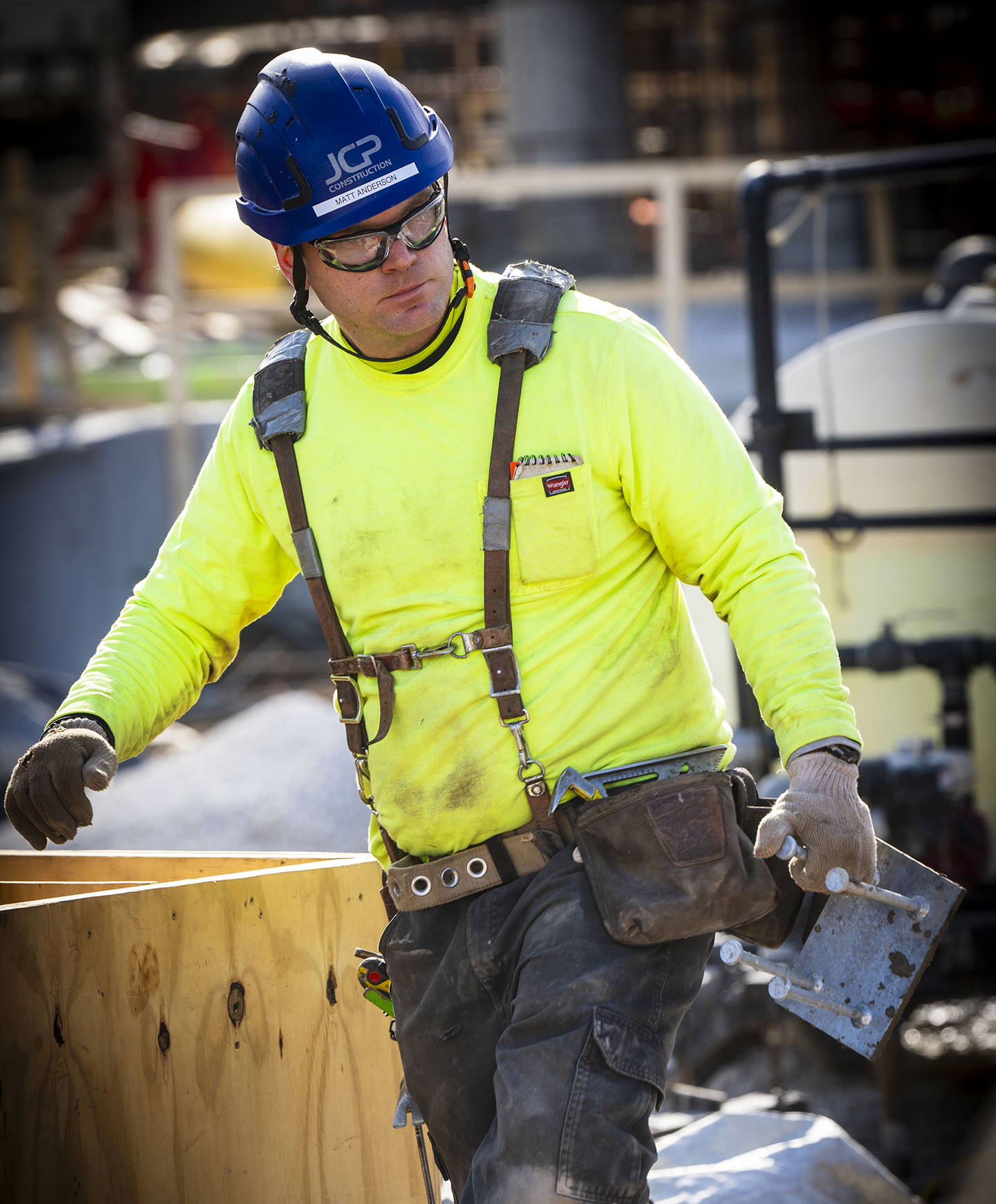 JCP Construction working in the field